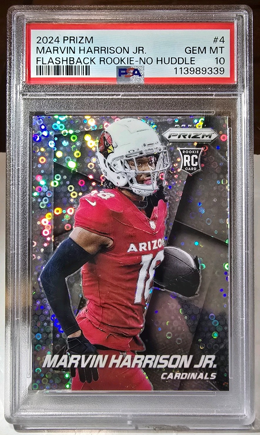 Marvin Harrison Jr. Panini Prizm Flashback Rookie #4 No Huddle
