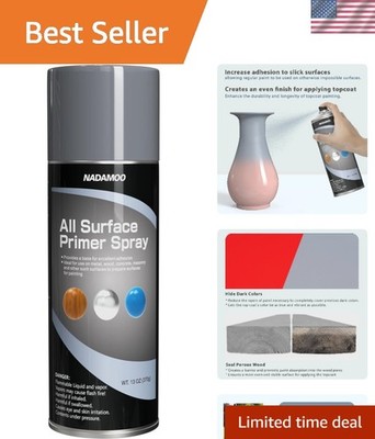 Rust Resistant One-Part Epoxy Primer - Matte Gray 13oz for Indoor/Outdoor Use