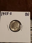 1955-S SILVER Roosevelt Dime – GEM BU SILVER