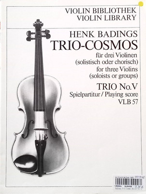 TRIO COSMOS f. drei Violinen-Trio No. V-solistisch od. chorisch-VLB57 - Nr. 9048