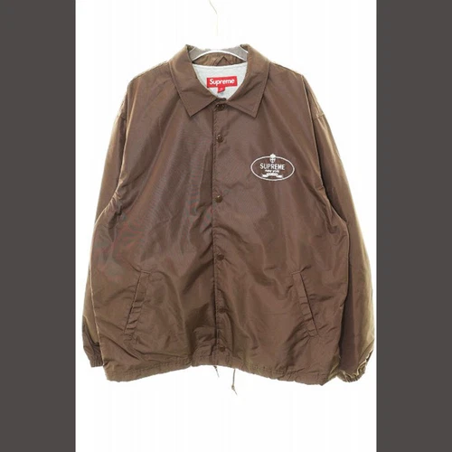 Supreme 24AW CREST COACHES VESTE MARRON M COACH LOGO A Occasion e02110a8868e21afe423