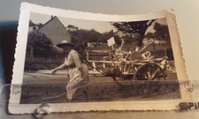 Altes Foto Frau mit Handwagen Händlerin (628)