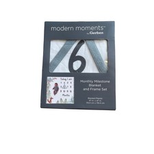 Baby monthly milestone blanket woodland fox forest new