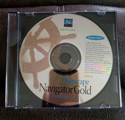 Vintage Netscape Navigator Gold Windows 95- Disc Only