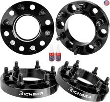 Richeer 1 inch 6x5.5 Hub Centric Wheel Spacers with for Tacoma 4Runner Tundra