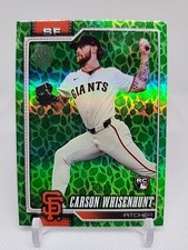 2026 Topps 75 Series One #184 Green Parallel Carson Whisenhunt S.F Giants RC