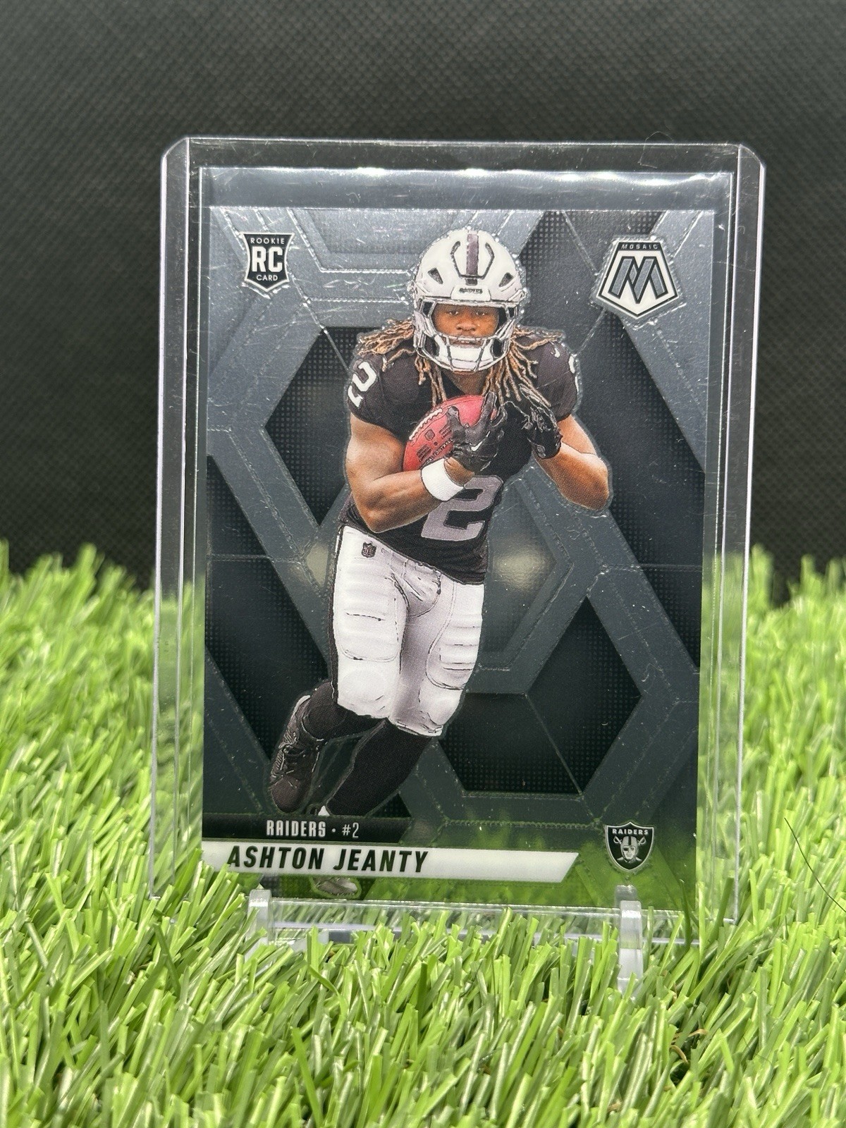 2025 Panini Mosaic - Rookies Ashton Jeanty #345 Silver Prizm (RC)