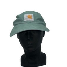 Carhartt Hat Cap Snap Back One Size Mens Green Mesh Trucker Canvas Workwear