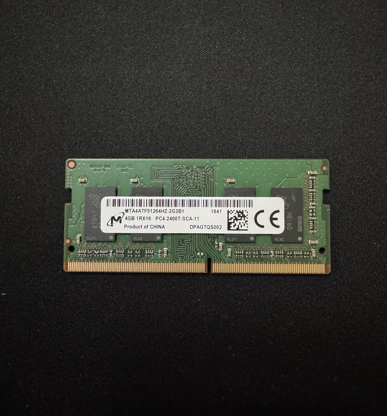 RAM 4GB DDR4 2400 MHz Laptop Micron MTA4ATF51264HZ-2G3B1