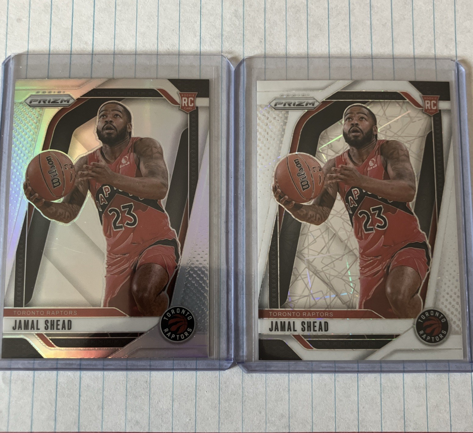 2024-25 Panini Prizm - Jamal Shead #241 White Lazer Prizm /275 & Silver Rookie