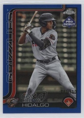 2025 Topps Pro Debut Chrome Blue Refractor /150 Kelvin Hidalgo #PDC-46 sc8