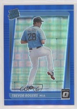 2021 Panini Donruss Optic Rated Rookie Blue Pandora Prizm /99 Trevor Rogers da9