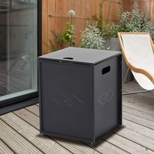 20LBS Dual-Function Propane Gas Cover Tank Hideaway Box with Adjustable Feet