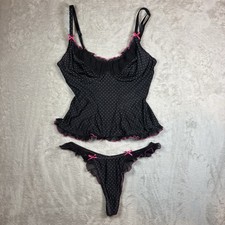 Victoria's Secret Y2K Vintage Polkadot 2pc Set Size Large  