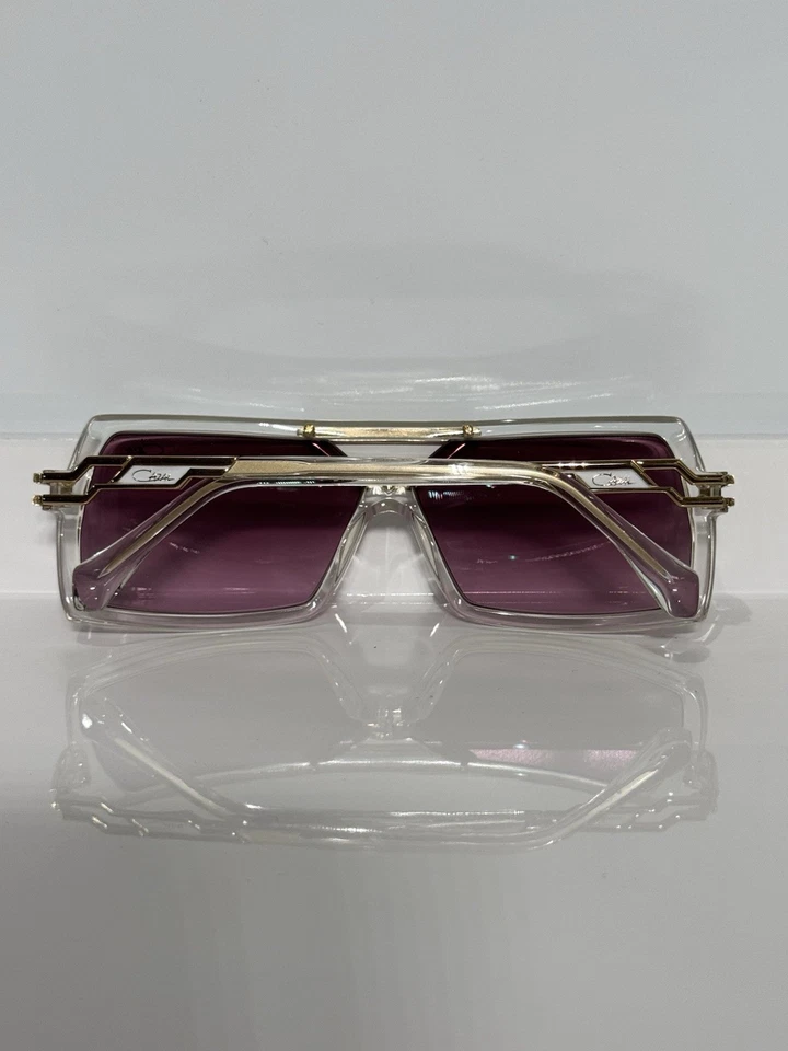 Gafas de sol retro Cazal 8509 003 blancas claras rosa degradadas Foto 4 de 4