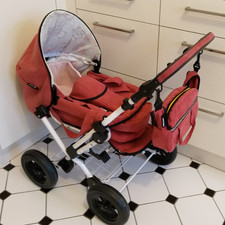 Puppenwagen mit schwenk- und kippbaren Griff 85x42x84