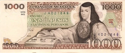 WORLD MONEY STORE Mexico P-70-76-80-81-85 1000 Pesos 1978–1985 UNC