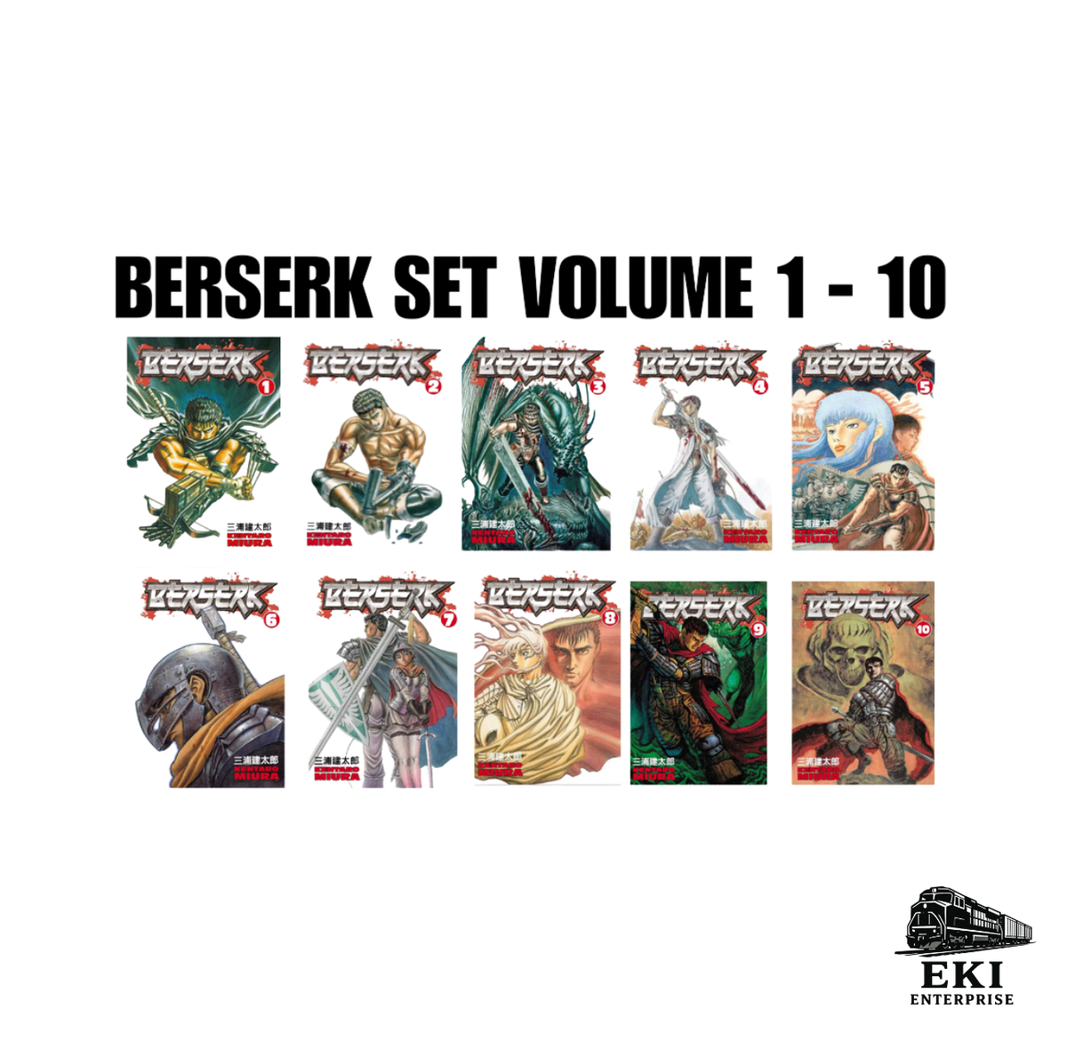 BERSERK Manga Volume 1-42 Full Set by Kentaro Miura English