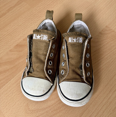 Converse All Star Kinder Sneaker Slip-On Low Top Textil khaki/Weiß EU 24