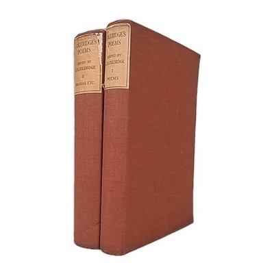 1912 Coleridge Complete Poetical Works 2 Vol Oxford Clarendon Press Rare Set