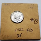 1935  Mercury Dime  AU-UNC FSB  #93