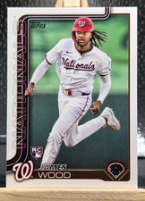 JAMES WOOD RC 2025 Topps Series 1 Baseball #181 ROOKIE CARD Washington Nationals