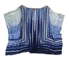 Ruby Rd Woman 3X Blue Abstract Geometric Dolm...