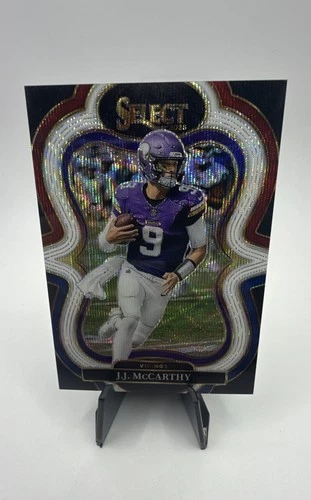 2025 Panini Select - Suite Level J.J. McCarthy #363 Tri-Color Prizm /199