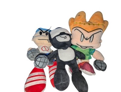 Friday Night Funkin FNF Boyfriend, Pico, & Tankman Plush Holding Microphone