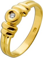 Brillantring Gold 750 18 Karat SolitäR Brillant 0.03Ct