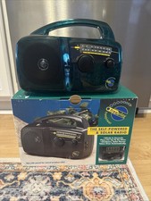 Freeplay Self  Powered AM/FM Solar  Crank Radio Clear Green Portable Emergency