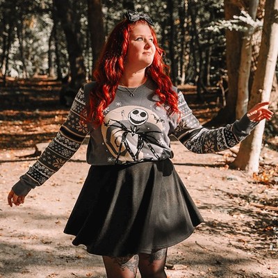 Nightmare Before Christmas - Jack Strickpullover - Größe S M XL wählbar