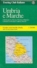 Umbria and Marche (Florence, Perugia, Ancona) (Regiona... Sheet map, folded Book