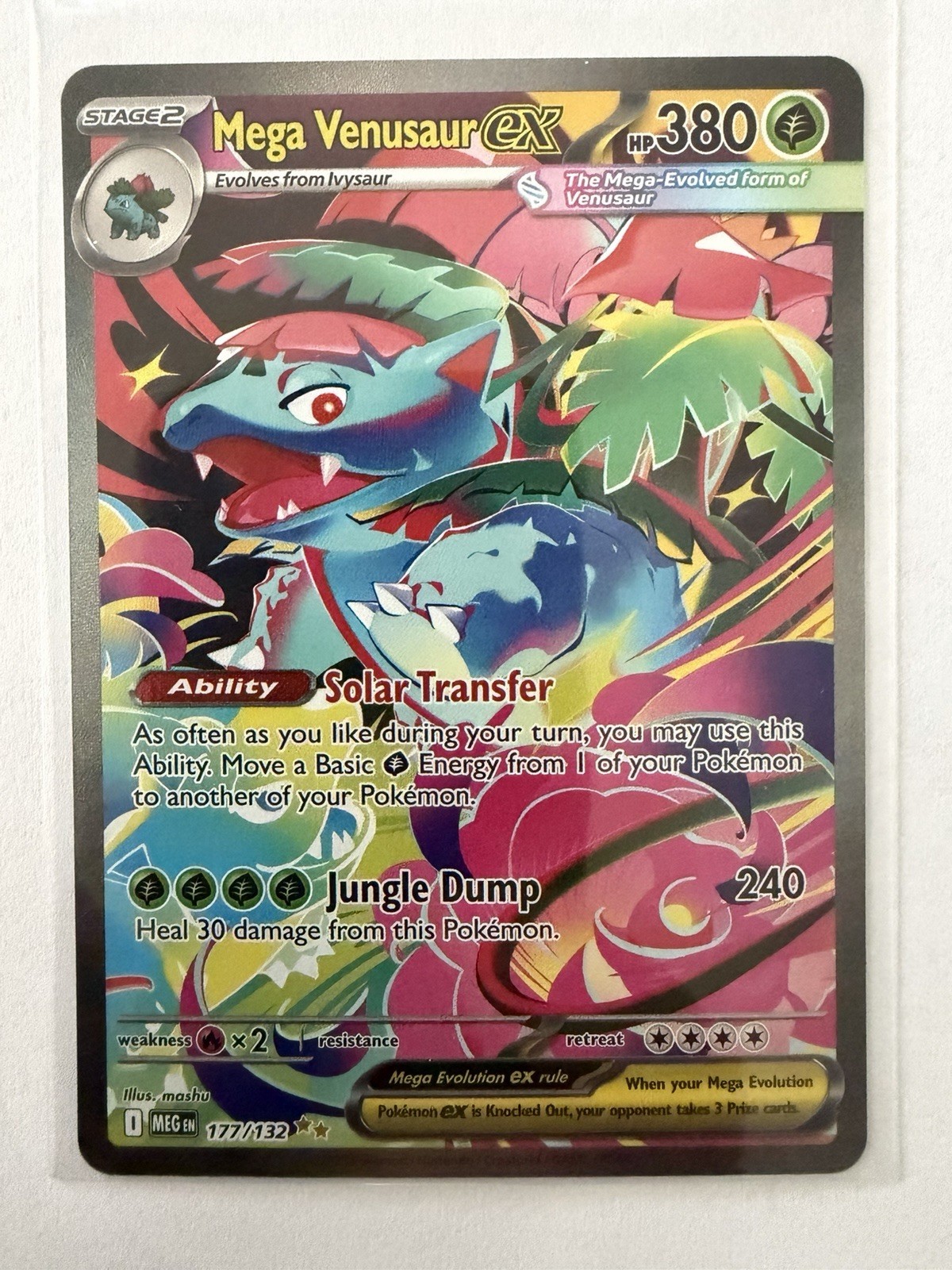 Mega Venusaur ex 177/132 Me01: Mega Evolution Holo
