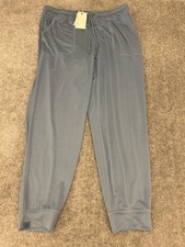 Barefoot Dreams Jogger Pants Mens Large Blue Malibu Butterchic Lounge NEW 118