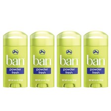 24-Hour Antiperspirant Deodorant for Men  Women, Powder Fresh, 4-Pack