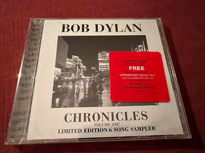 Bob Dylan Chronicles Vol. 1 6 Song Limited Edition CD SEALED 2 Unreleased Cuts