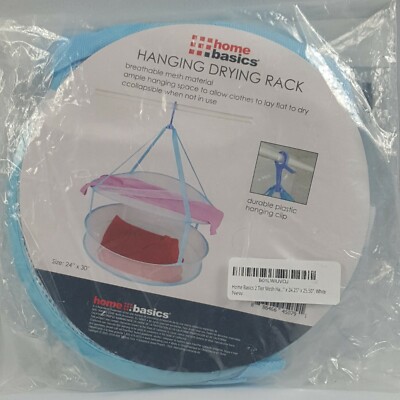 Home Basics 2 Tier Mesh Hanging Clothes Drying Bag 24.25x 25.50