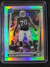 Alex Leatherwood 2021 Donruss Optic Silver Prizm Rated Rookie SP 🔥 Bears 🔥