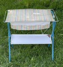 RARE VINTAGE 1950S AMSCO CHILDS TOY BATHINETTE FOLDING BABY DOLL BATH TUB