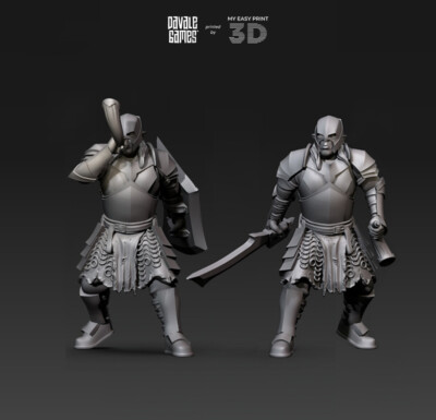 Horn Super Orc Davale Games 3D Printed With High Quality Resin