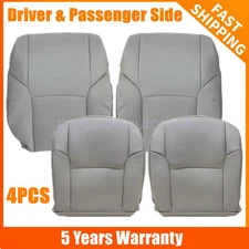 Front Bottom & Back Leather Seat Cover Gray For 2006 2007 Toyota 4Runner Limited