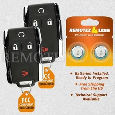2 For 2015 2016 2017 2018 Chevrolet Colorado Keyless Car Chevy Remote Key Fob
