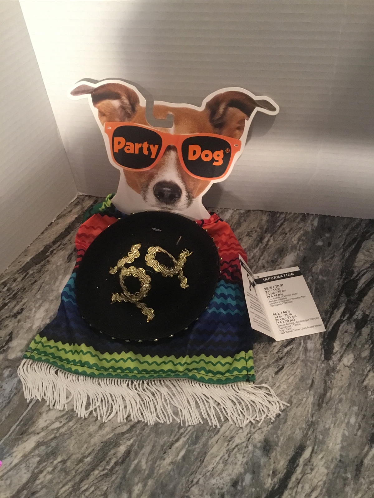 dog sombrero and poncho costume