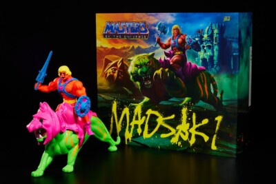 Madsaki X MASTERS OF THE UNIVERSE MOTU He-Man Battle Cat MATTEL