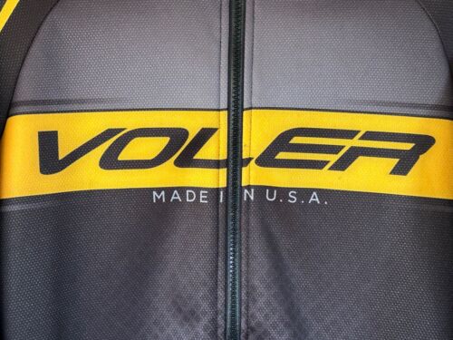 Voler Bicycle Jacket Black & Yellow Men's Sz Med. Made In The USA Excellent! - Picture 3 of 16
