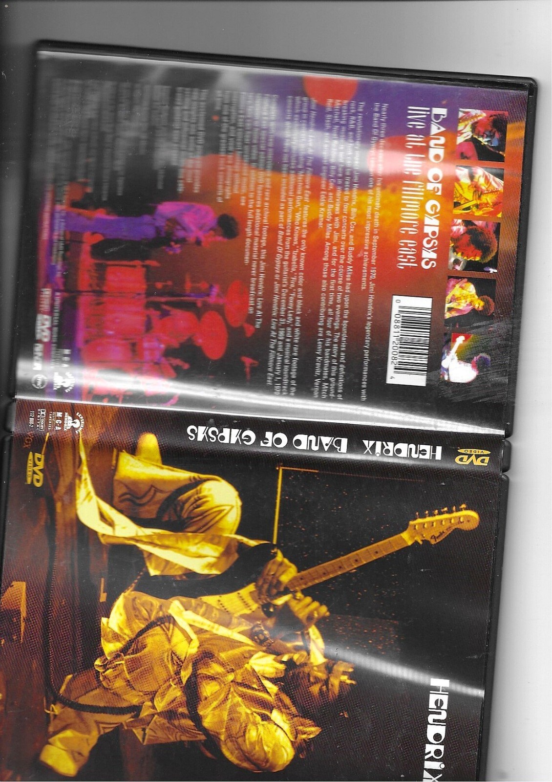 Jimi Hendrix - Live At The Fillmore East (DVD,1999)