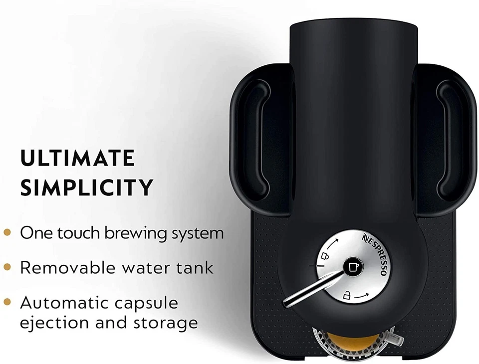 Nespresso Vertuo Coffee and Espresso Machine by Breville, 5 Cups, Matte Black... - Image 3 of 4