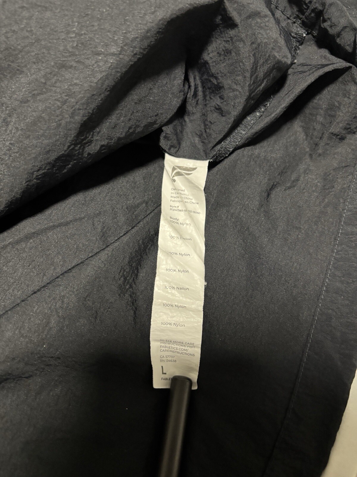 Fabletics The Elemental Track Pullover Nylon Hood… - image 5