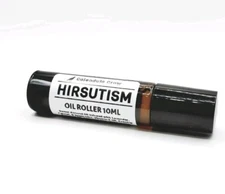 HIRSUTISM Oil Roller All Natural Facial Hair Inhibitor - Unwanted Face Hair/Chin